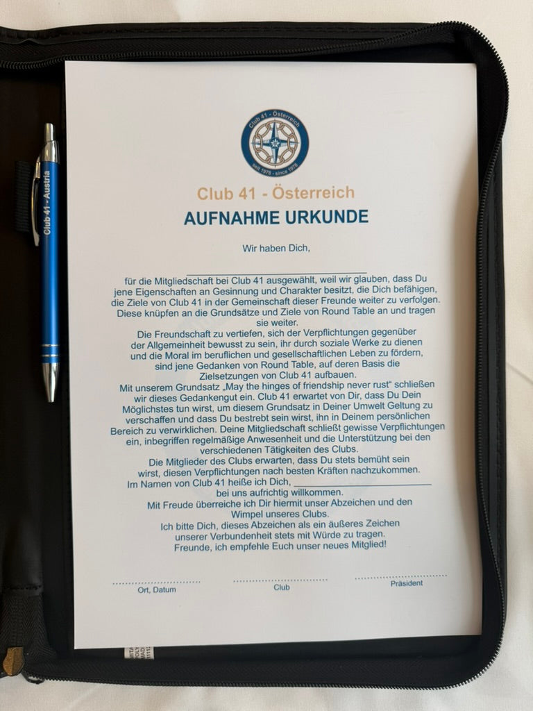 Aufnahmemappe Standard