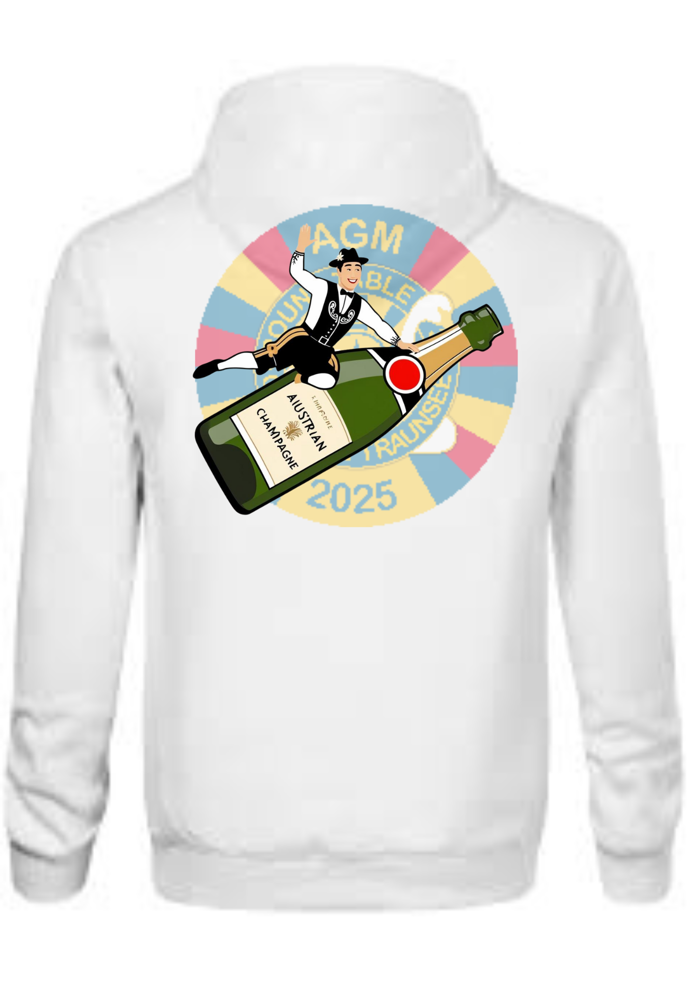 Herren Kapuzen Sweater "AGM2025" - front/back